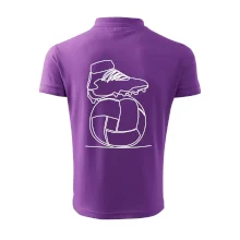 Futbalová lopta kopačka jedným ťahom Futbalová lopta kopačka jedným ťahom