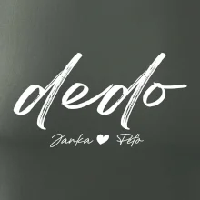 Dedo - tričko menami detí písacie písmo