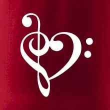 Husľový kľúč srdce Husľový kľúč srdce