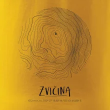 Zvičina - vrstevnice v kruhu