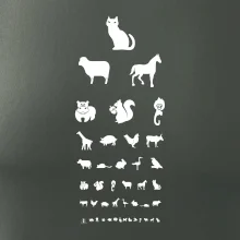 Očný test zvieratká