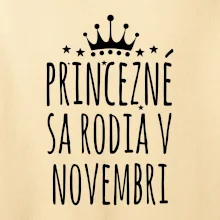 Princezné sa rodia v novembri