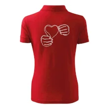 Ruka držiaca srdce jedným ťahom