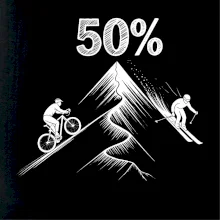 Narodeniny cyklista a lyžiar 50