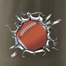 Americký futbal lopta v triku