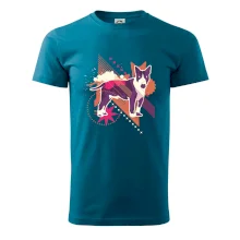 Pes abstraktný fialový