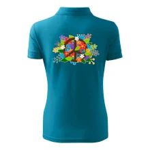 Peace symbol prerastený kvetinami