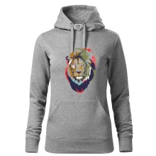 Hlava leva kreslená jednoduchá