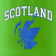Scotland nápis s mapou