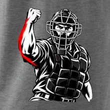 Baseballový rozhodčí signalizuje strike