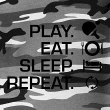 Stolný tenis - eat sleep