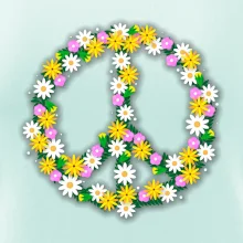 Peace symbol margaréty