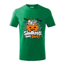 Sladkosť alebo žart tekvicový košík