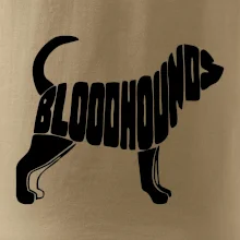 Bloodhound nápis v tele