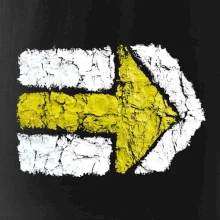 Párová turistická značka žlutá