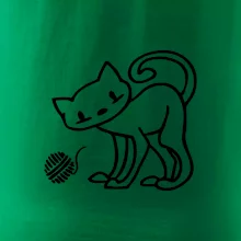 Mačka - Klbko - prsia