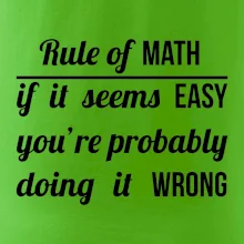 Rule of math