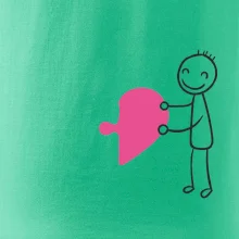 Párové tričká puzzle postavička