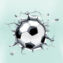 Futbalová lopta v triku Futbalová lopta v triku