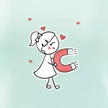 Párový motív - panáčik a magnet