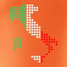 Taliansko obrys vlajka