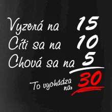 Vyzerá, cíti sa, chová sa - 30 rokov