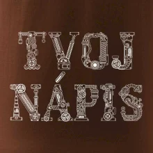 Steampunk vlastný nápis