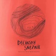 Děčínský Sněžník - vrstevnice v kruhu