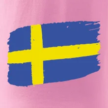 Švédsko vlajka štetkou