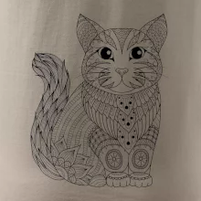 Mačka sediaca mandala