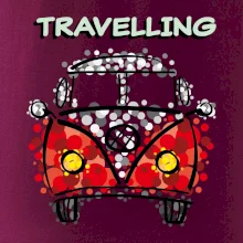 Traveling kreslené auto (lulu_art)