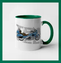 Cestovná motorka Amerika modrá