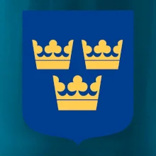 Švédsky znak tri korunky na prsník