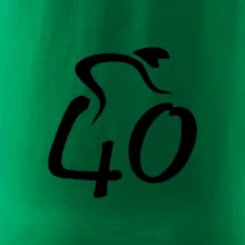 Cyklista oslavuje štyridsiatku (40)
