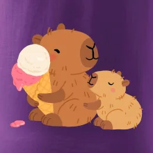 Kapybara so zmrzlinou