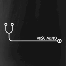 Doktor a sestrička - stetoskop s menom