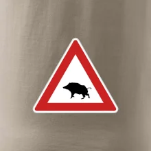 Dopravná značka - Pozor diviak