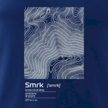 Smrk - vrstevnice v obdĺžniku