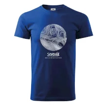 Severák - vrstevnice v kruhu