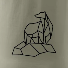 Geometria ľadový medveď na ľade