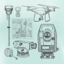 Geodet teodolit dron Geodet teodolit dron