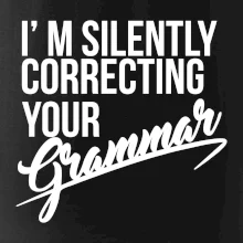 Correcting grammar