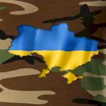 Ukrajina vlajka mapa