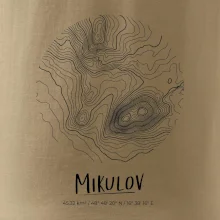 Mikulov - vrstevnice v kruhu