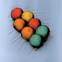 Petanque guľa kresba