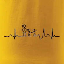 Ekg mamička a dievča + chlapec