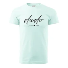 Dedo - tričko menami detí písacie písmo