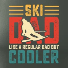 Ski dad like a regular dad but cooler