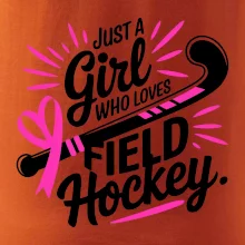 Just a girl who loves field hockey čierno ružové