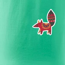 Folklór na prsníku líška